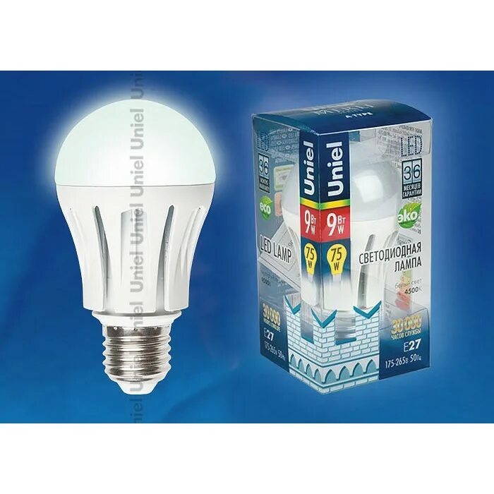 Лампы светодиод led. Лампа Uniel led-a60-7w/NW/e27/fr 165552. Uniel лампа led a60 e27 9w 3000k. E27 9вт Uniel. Лампа светодиодная led-a60-11w-e27-4500k.