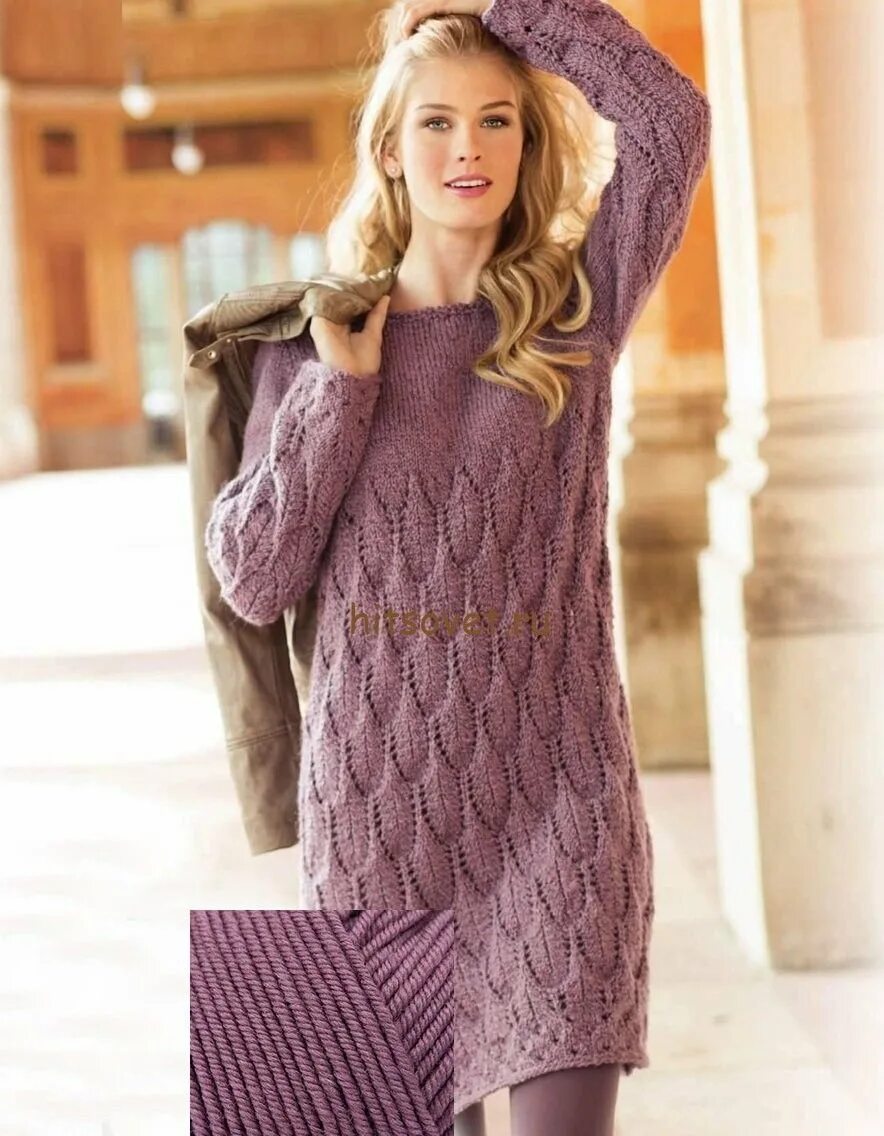Теплый сарафан спицами для женщин. Вязаная туника. Теплое вязаное платье. Теплое спицами для женщин. Теплое спицами для женщин.