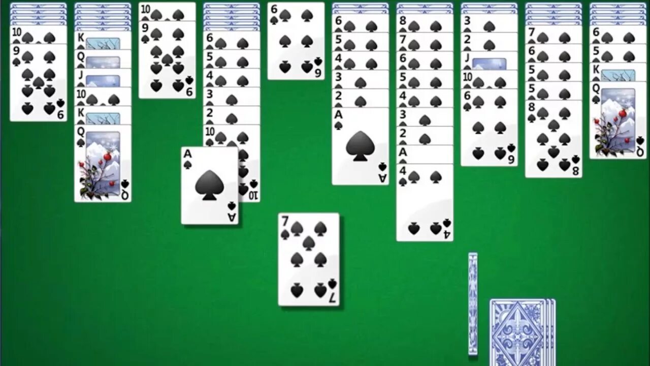 Сапер косынка паук. Паук пасьянс масти. Пасьянс паук 1 масть. Игра Spider Solitaire.