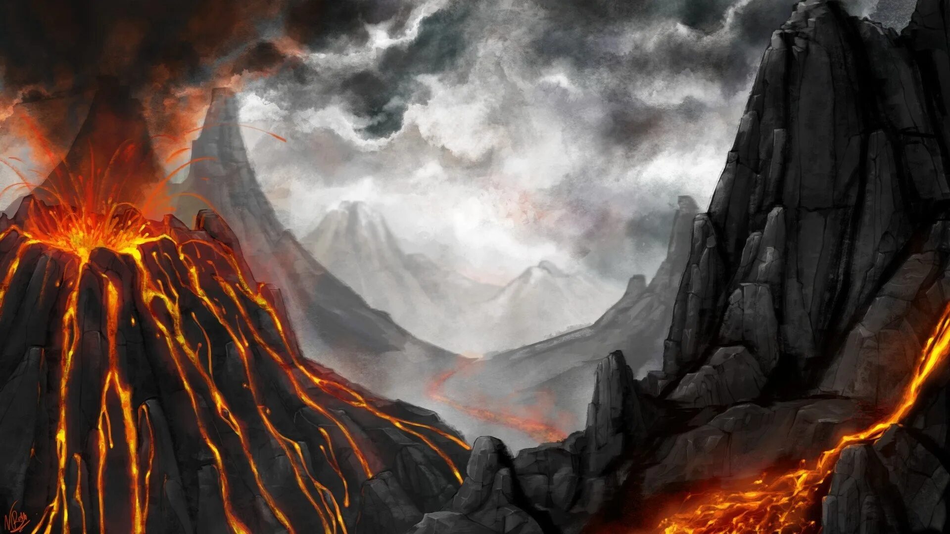 магический вулкан. врата муспелльхейма. вулкан огненная гора 1997. вулкан референс. магический вулкан.