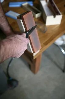 Как правильно точить ножи бруском вручную видео