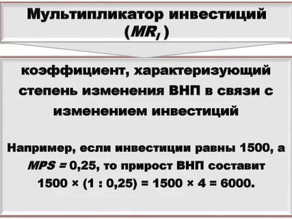 Мультипликатор инвестиций