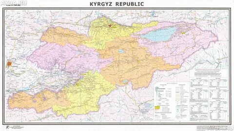 Карта кыргызстана 2023