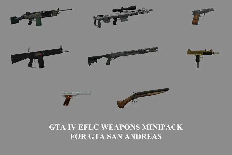 Как купить оружие в гта. ГТА Сан андреас оружие. GTA 4 оружие. GTA San Weapons пак. ГТА Сан андреас оружие Pack винтовка.