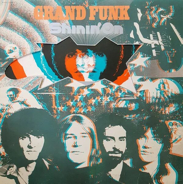 Grand funk shinin on. Grand funk railroad shinin on 1974. grand funk railroad shinin&#039; on. grand funk shinin&#039; on обложка. виниловый альбом гранд фанк 1974.