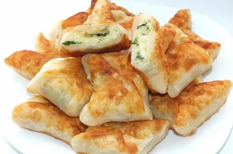 Конвертики с творогом и зеленью