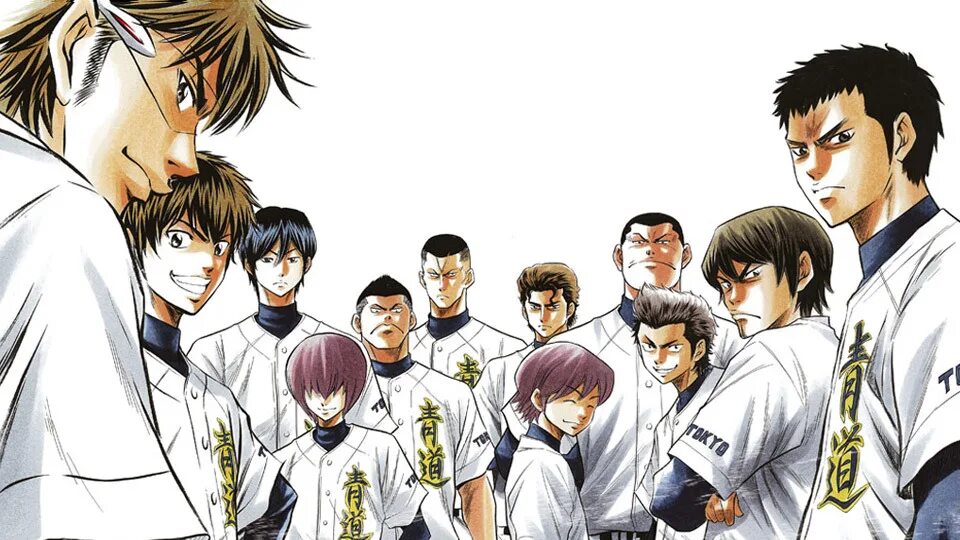Путь аса дата. Diamond no ace. аниме путь аса. путь аса команда сейдо. daiya no ace.