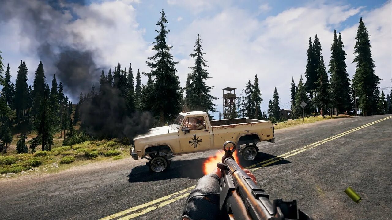 Как пройти far cry 5. Far cry 5 пикап. far cry 5 машины. far cry 5 cop. фар край 5 м60.