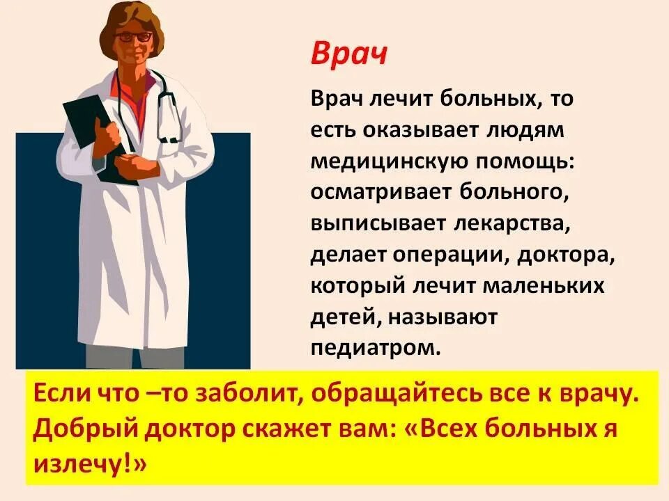 Правильное название врача. Врач. Врач это человек который лечит людей. Доктор лечит. Врачи которые лечат.