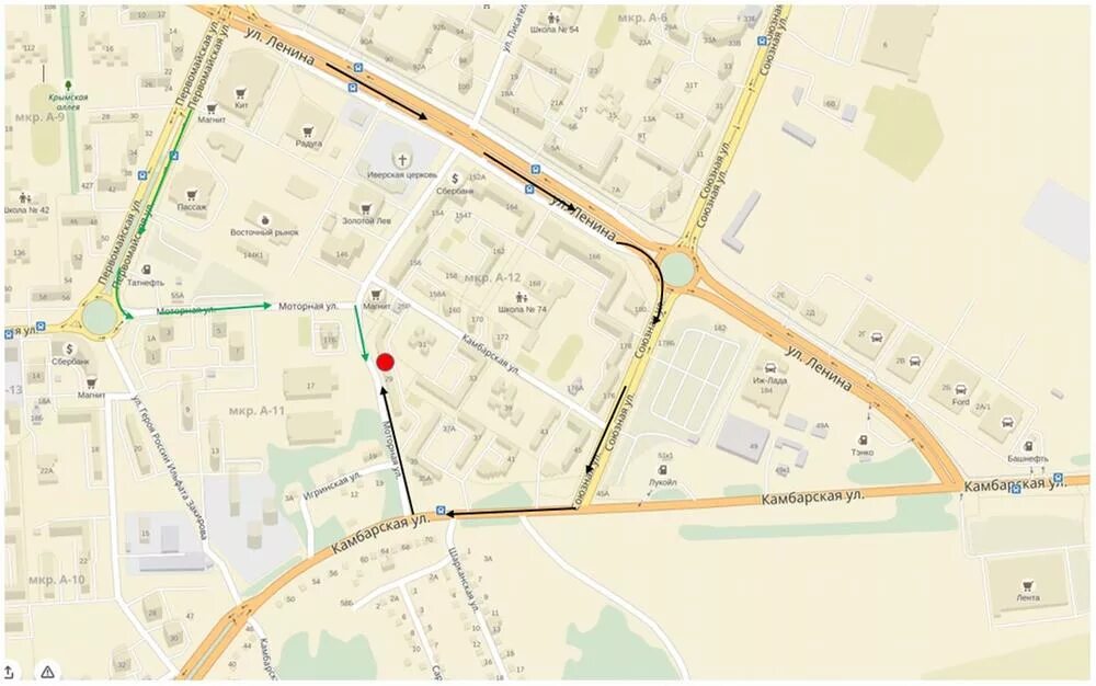 камбарская ижевск карта
