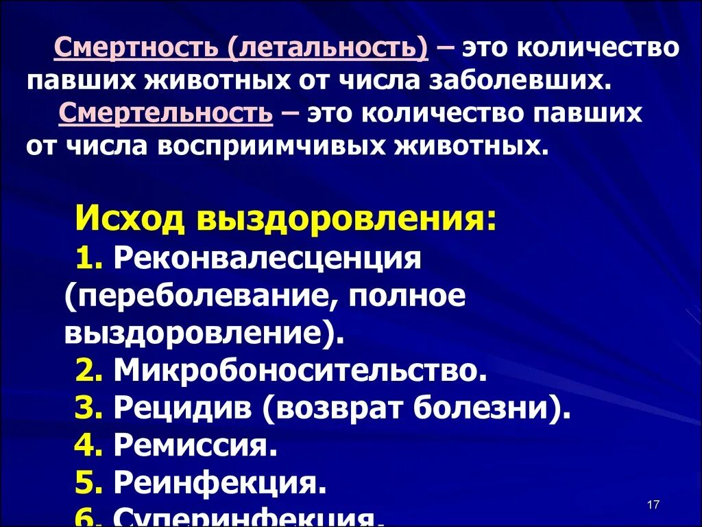 Возвращенные болезни. Смертельность. Летальность. Реконвалесцентное Микробоносительство это. Смертность и летальность понятия.