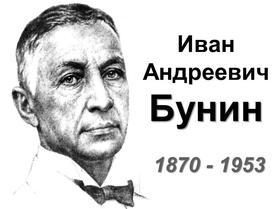 Писатели силой своего таланта. Портрет Бунина.