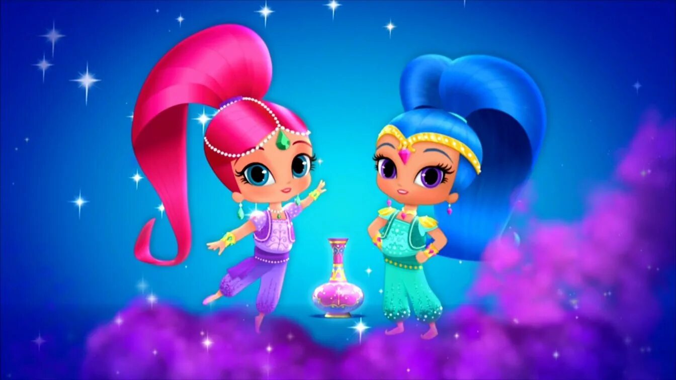 Шиммер и шайн. Шиммер и шайн. Шиммер и шайн. Шиммер и шайн мультсериал кадры. Джины чудес шиммер и шайн.