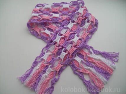 Шарфик крючком для девочки