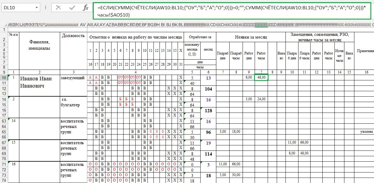 Таблица учета времени работы: найдено 88 изображений