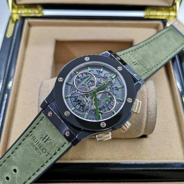 Копии часов хублот. Hublot aerofusion. часы hublot green. хублот зеленые. hublot зеленые мужские.