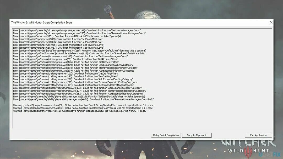 Скрипты ведьмак 3. Error scripts Compilation Ведьмак 3. Ошибка Ведьмака. Ведьмак 3 scripts merger cant find the scripts Directory. We Mod ошибка.