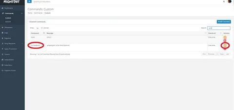 Commands add