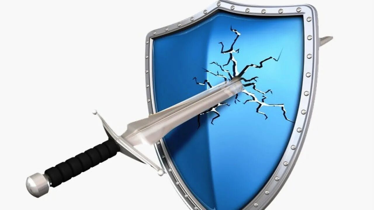 Broken shield