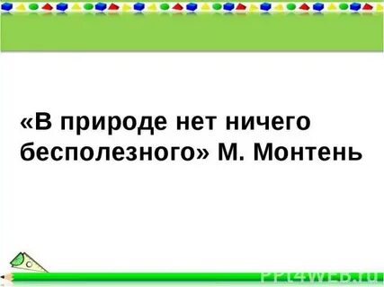 В природе нет ничего