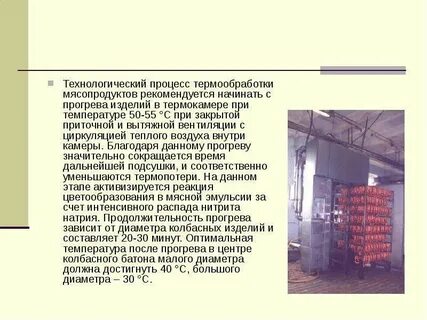 Технологическая термическая обработка
