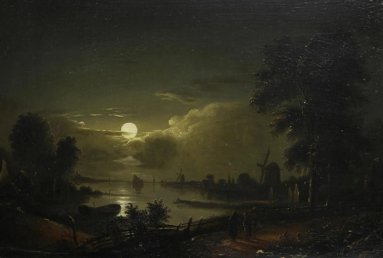 Какой лунной ночью. Рембрандт Лунная ночь.