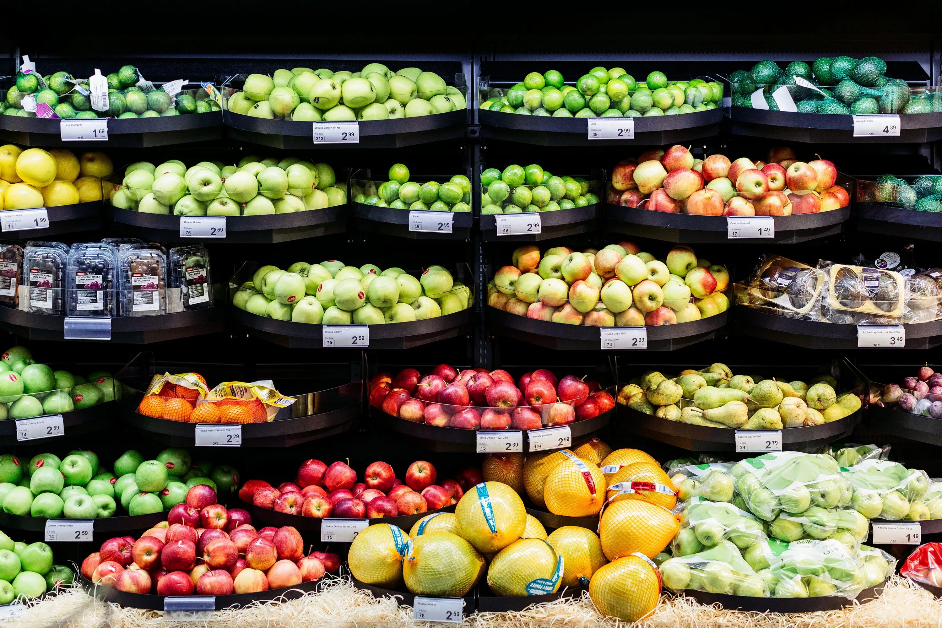supermarket fruit and vegetable display stand By WEIFANG XIAOYU COMMERCIAL EQUIP