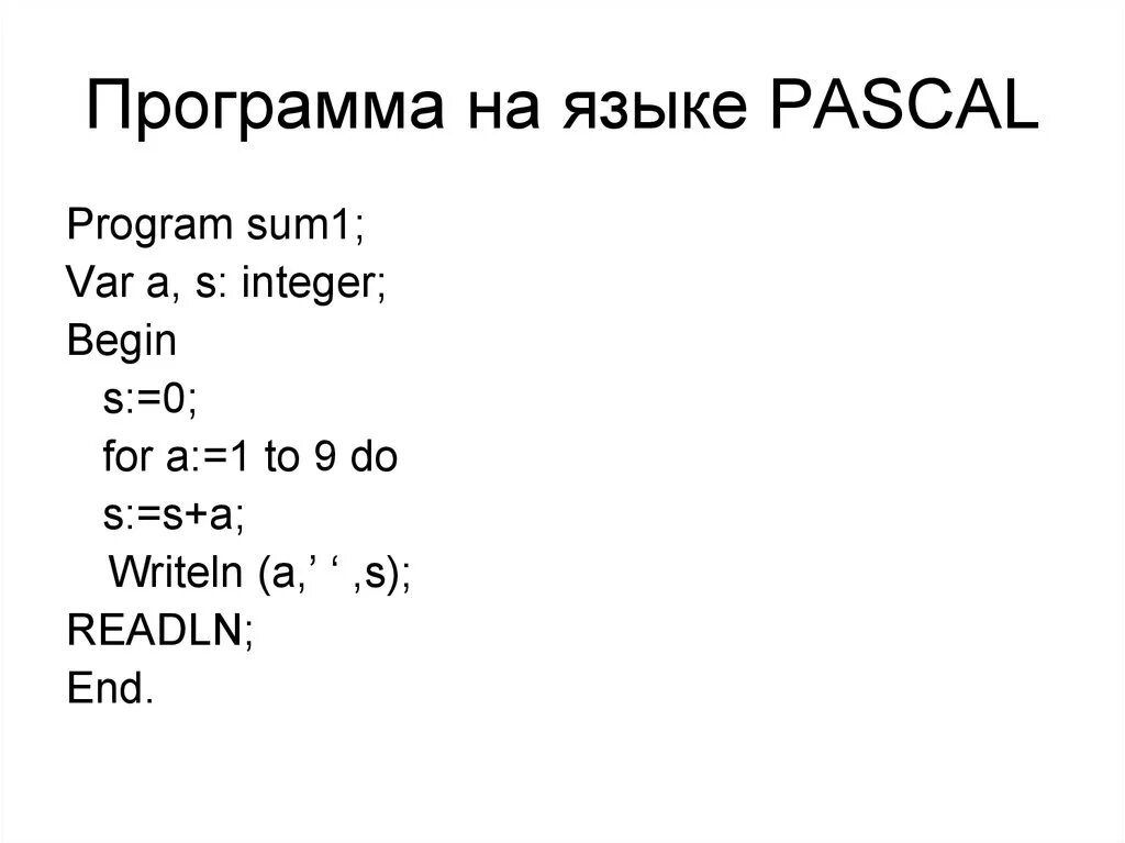 Напишите программу на языке pascal. Коды на языке Паскаль программу. Пример программы на Паскале. Программа на Паскале примеры простые. Легкие программы на Паскале.