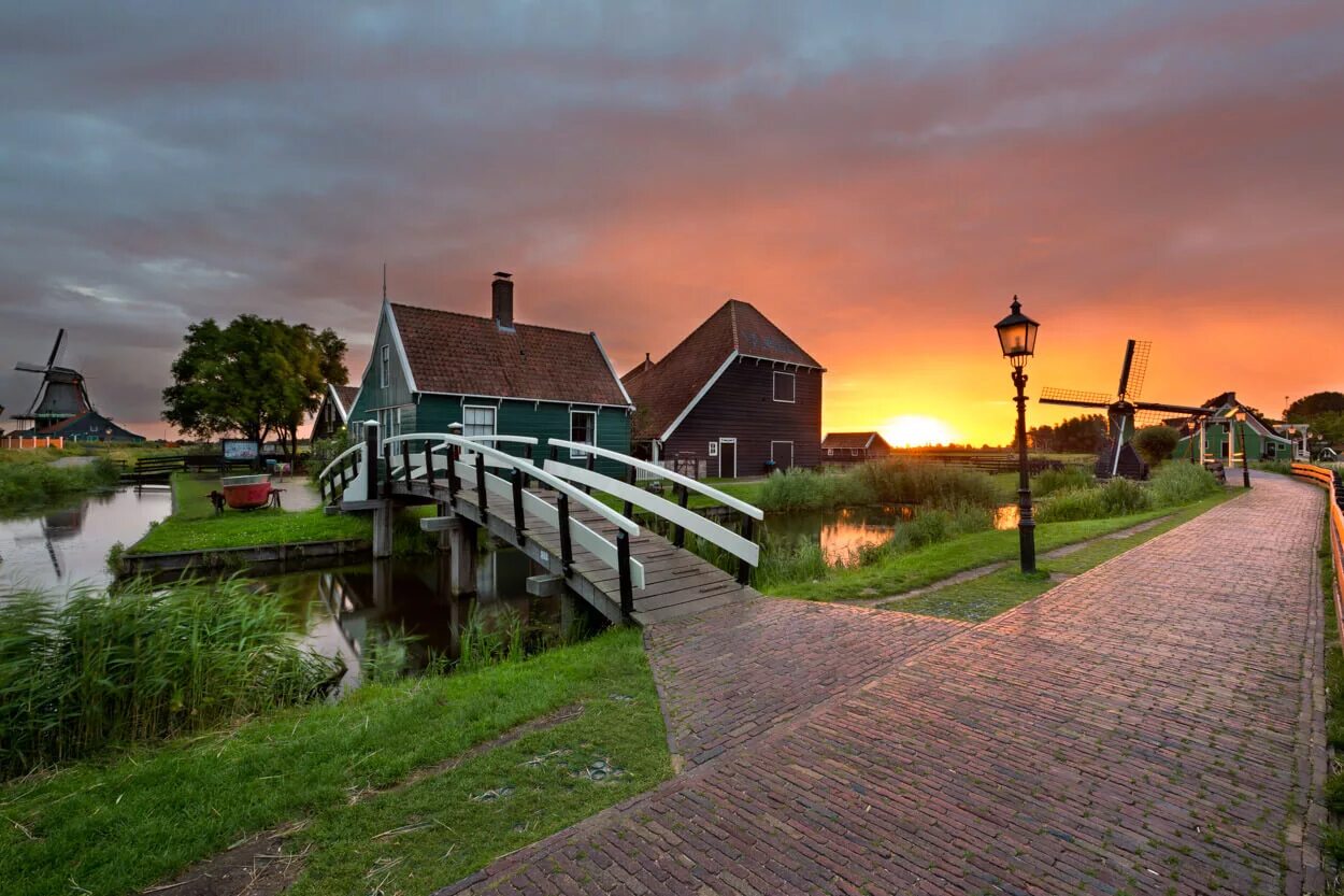 Красивая деревня. Заансе Сханс. Заансе-Сханс Северная Голландия. Заансе-Сханс (г. Зандам). Зансе Сханс Нидерланды природа.
