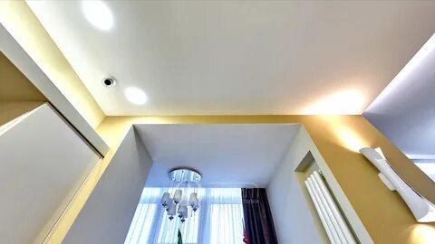 Натяжные потолки без профиля