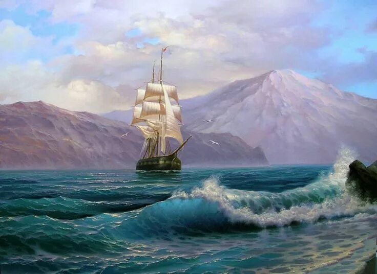 картины кораблей маслом Картины моря маслом Отели и отдых. Отзывы. #yandeximages