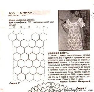 Туника сетка схема