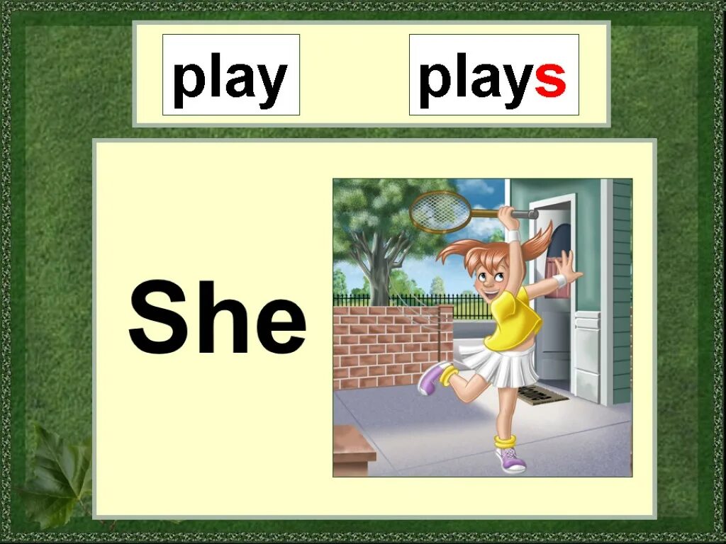 Выберите play plays. Play или Plays правило. She Play или Plays. They Plays или Play. Play Plays правило.