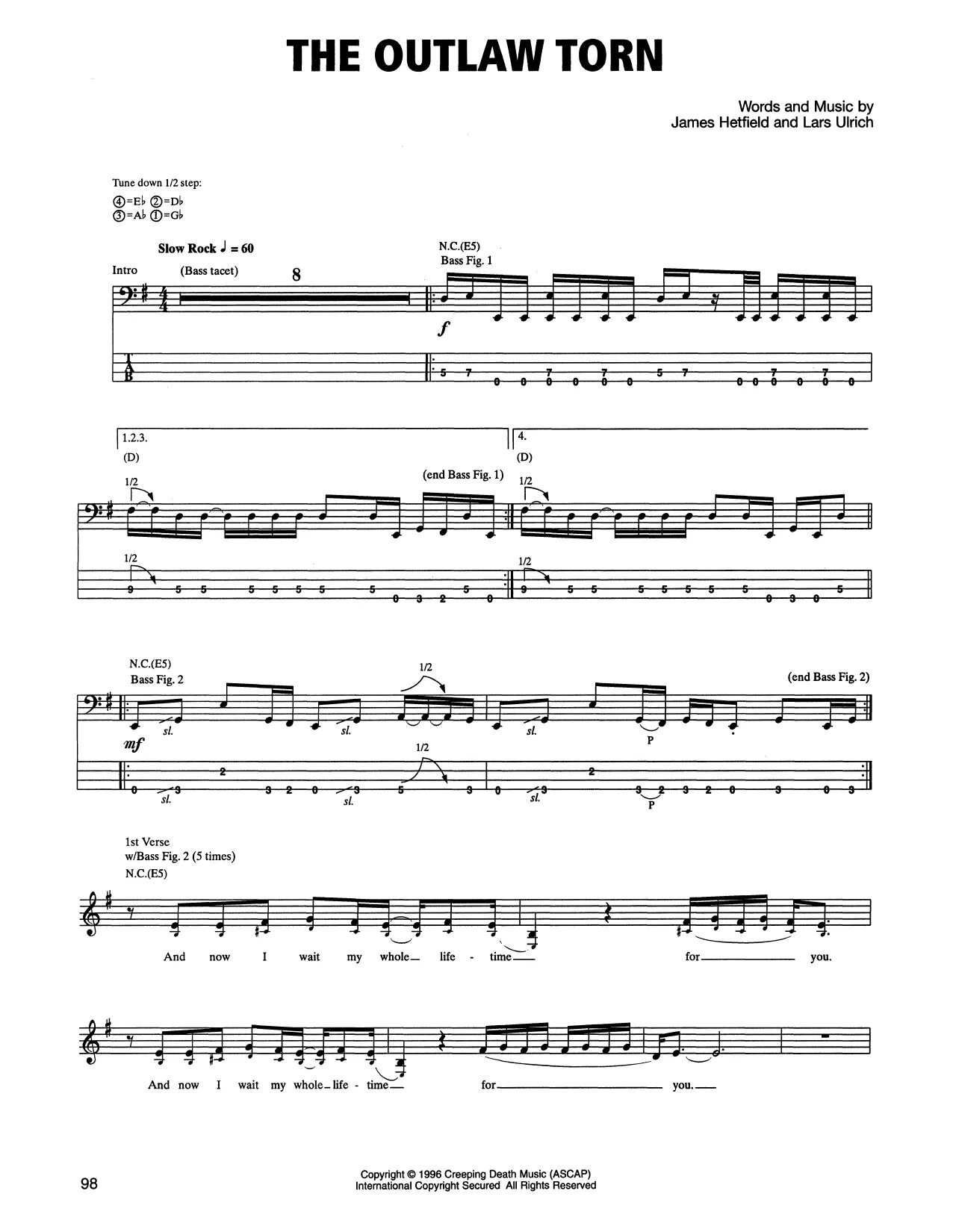 Torn tabs. The outlaw torn. metallica the outlaw torn. the outlaw torn ноты. creeping death metallica bass tab.