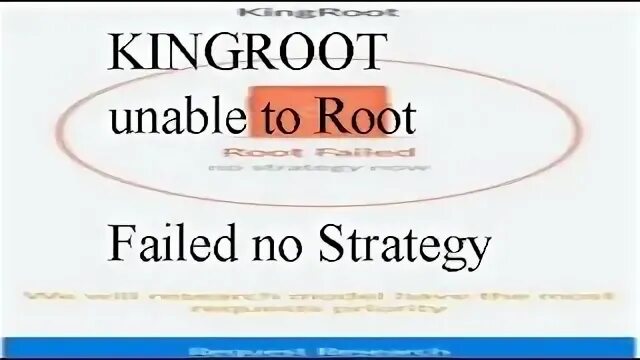 Root failed. Root failed