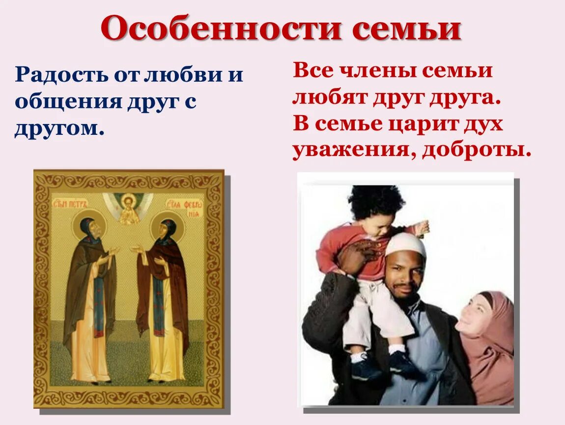 Вероисповедание семьи
