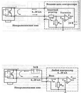 Двухпроводная схема подключения датчика