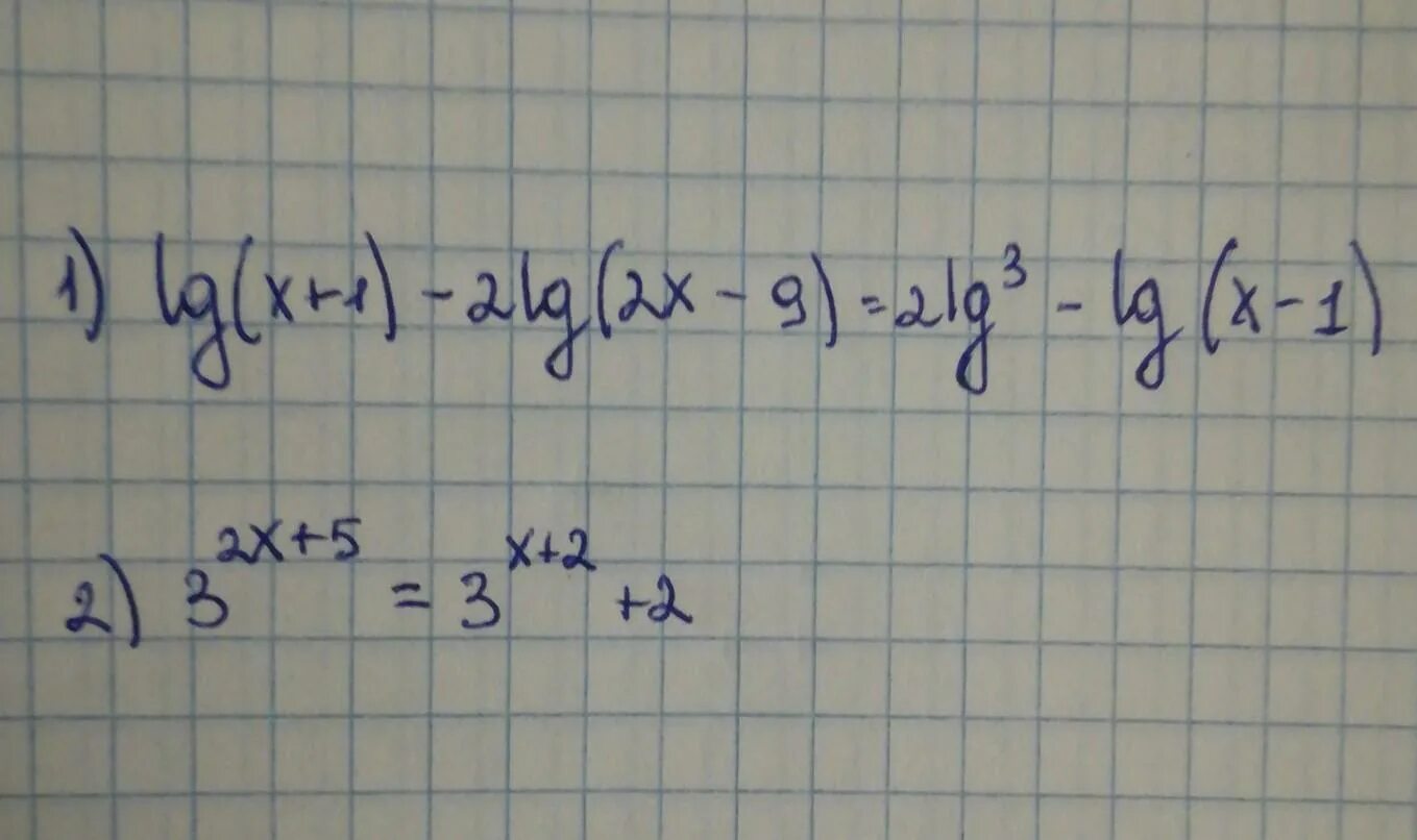 Lg 3x 4 lg 2 1