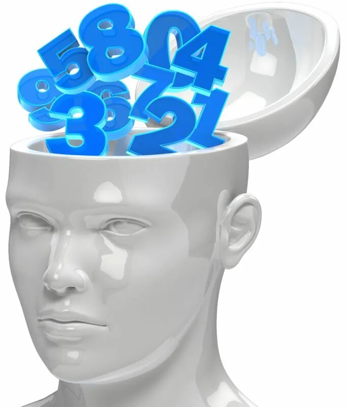 Open head. Числа в голове. head of great.