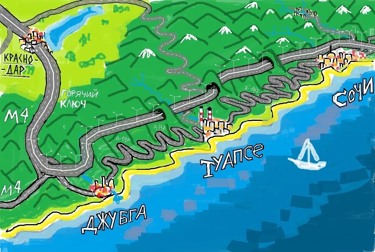 Проект новой дороги джубга сочи на карте. Карта автодороги Джубга Сочи. Проект дороги Джубга Сочи. Трасса Джубга Адлер проект. Новая трасса Джубга Сочи проект.
