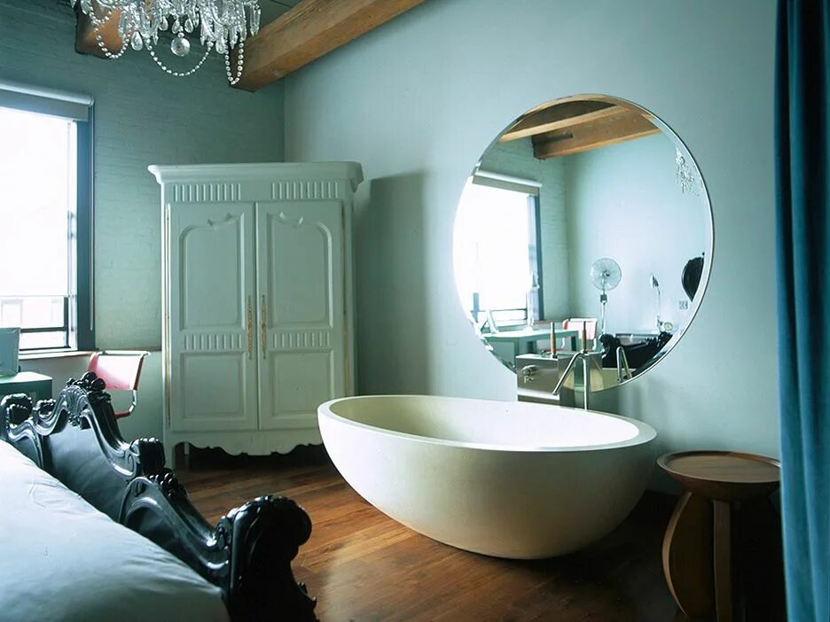 Сохо Хаус. Стиль. Soho House. Сохо Хаус в лесу. Alfresco Bathing. Bedroom bath