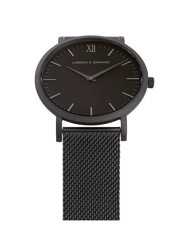 Larsson and Jennings. Larsson & Jennings Lugano. Larsson & Jennings Lugano Sloane 40mm Rose Gold Black watch. Public watch