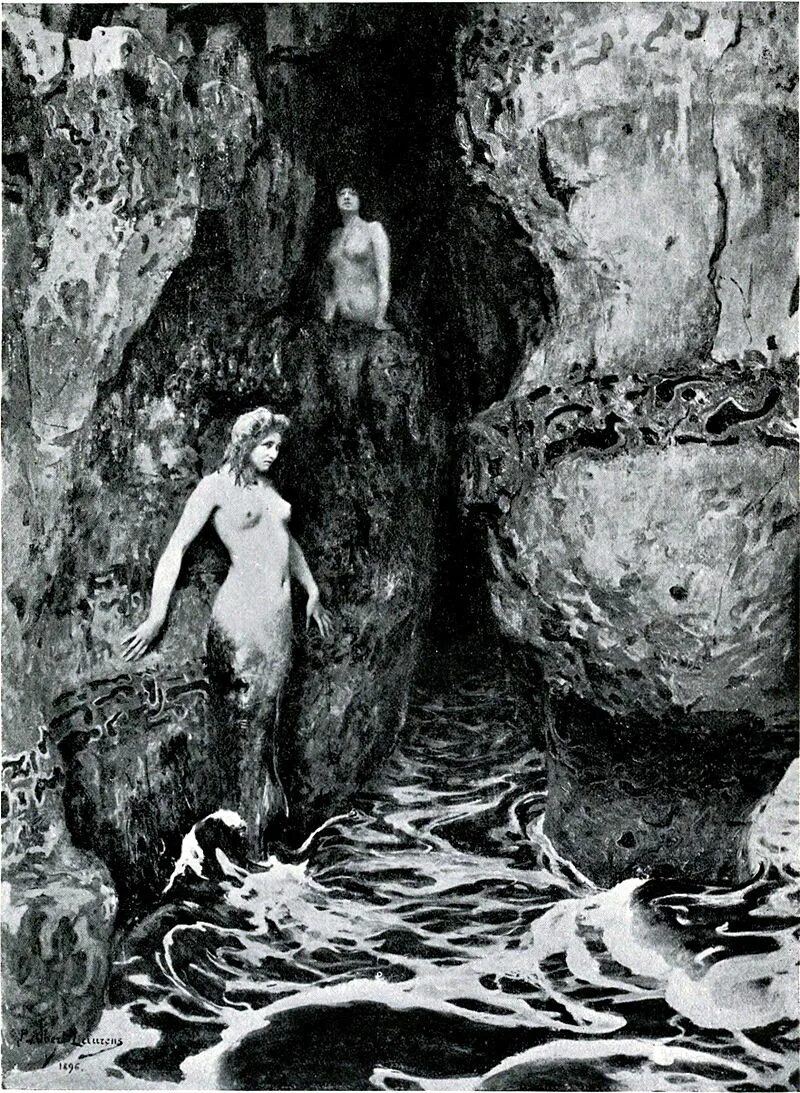 Albert arthur allen. Картина пещера нереид. albert arthur allen фотографии.