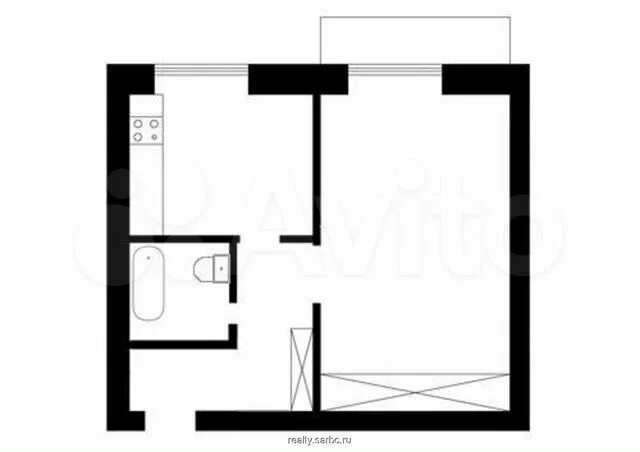 Купить 1-комнатную квартиру 31,9 м² по адресу Самара, Партизанская улица, 118 - 