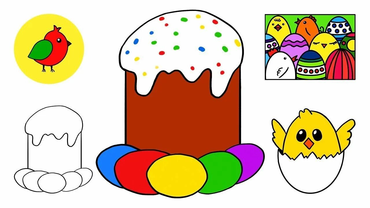 Как нарисовать куличик. Поэтапное рисование кулича с яйцами. Пасхальный кулич рисунок. Как нарисовать куличик. Кулич для детей.