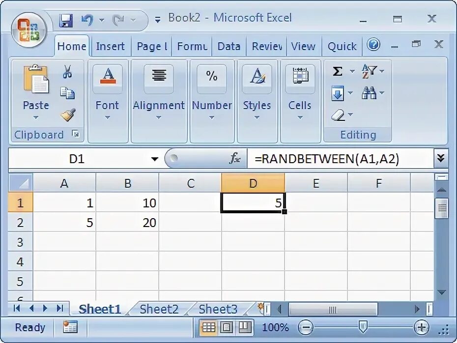 Случайная функция excel. Случайная функция excel