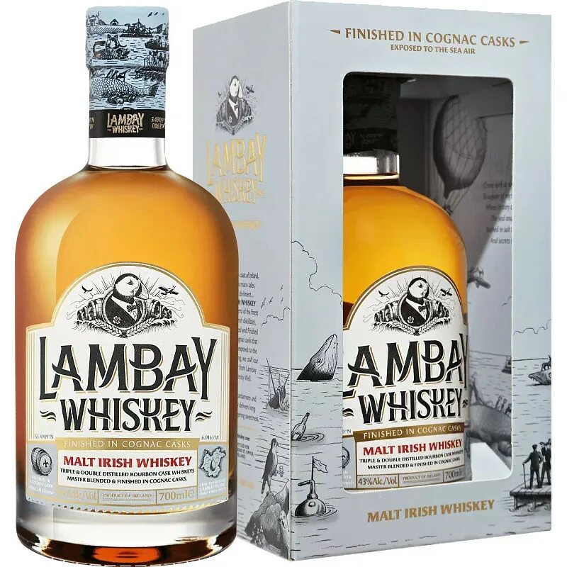 Виски "Lambay" Malt Irish Whiskey, Gift Box, 0.7 л. Виски Lambay Malt Irish Whiskey. Ламбей Молт солодовый виски в подарочной упаковке. Виски "Lambay " Single Malt Irish Whiskey, Gift Box, 0.7 л. Irish malt