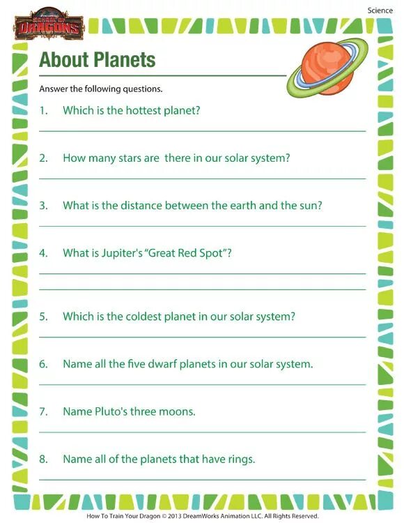 Questions about camps. Space tasks for Kids. Planets Grade 4 Worksheet. Worksheets about Planets. Space and Earth Worksheets.