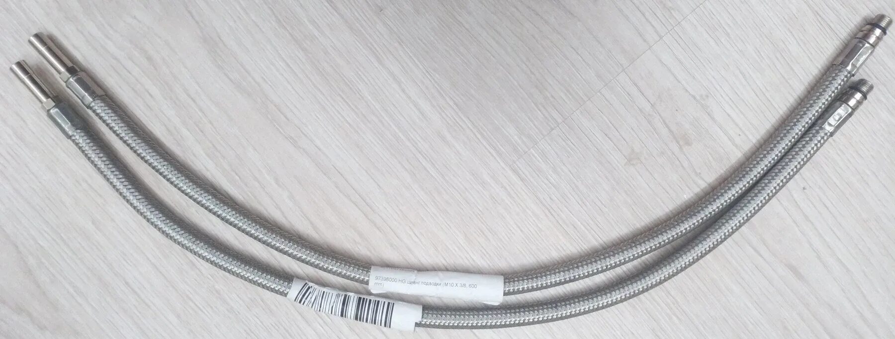 Шланг подводка для душа. Гибкая подводка hansgrohe 96556000. grohe 46104000. шланг подводки под цанговый зажим.