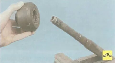 Как снять наружный шрус логан